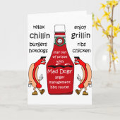 Grillfest Karte (Gelbe Blume)