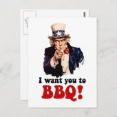 Grillfest Postkarte (Vorne/Hinten)