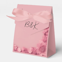 Grillfest Rosa Blumenhochzeit Geschenkschachtel