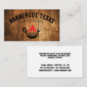 Grillfeuerlogos | Restaurant Visitenkarte (Vorne/Hinten)
