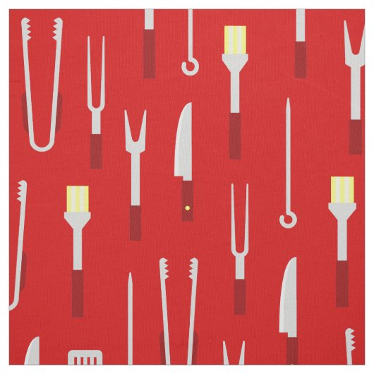Grillgeräte Sommer BBQ Koch rot Stoff (Muster)