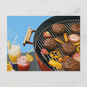 Grillgerichte Postkarte