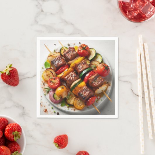 Grillgerichte Serviette (Beispiel)