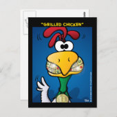 "Grillhühnchen" Postkarte (Vorne/Hinten)