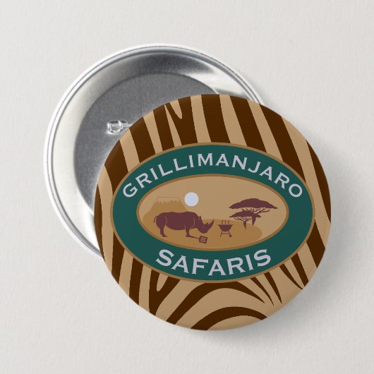Grillimanjaro Knopf Button (Vorne & Hinten)