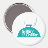 Grillin' & Chillin' Magnet (Vorderseite/Rückseite)
