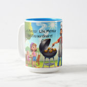 Grillin’ & Chillin’ Personalisierte Tasse des Vate (Vorderseite Links)