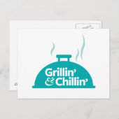 Grillin' & Chillin' Postkarte (Vorne/Hinten)