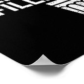 Grillin Chillin Refillin Funny Bbq Grill Drinking  Poster (Ecke)