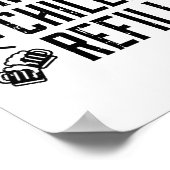 Grillin Chillin Refillin Funny Byrbecue Grillen Gr Poster (Ecke)