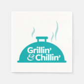 Grillin' & Chillin' Serviette (Vorderseite)