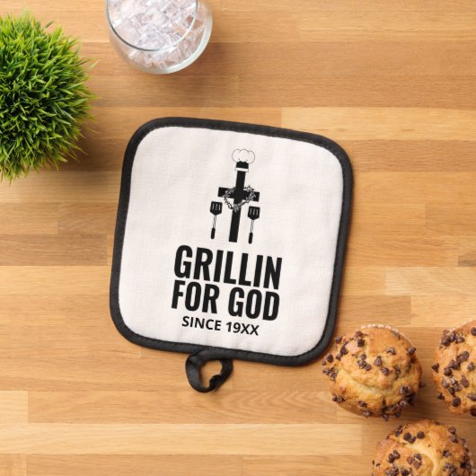 Grillin für den Gott-Pot-Holder Topflappen (Oben Unten)
