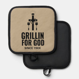 Grillin für den Gott-Pot-Holder Topflappen
