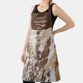 Grillin" Großvater Cowhide Western kundenspezifisc Schürze (InSitu)