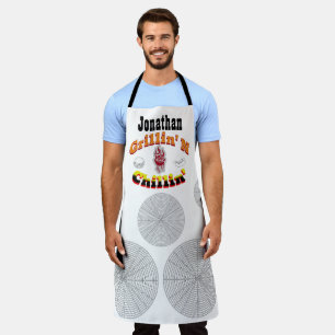 Grillin' N Chillin' Personalisiert Fügen Sie Ihren Schürze
