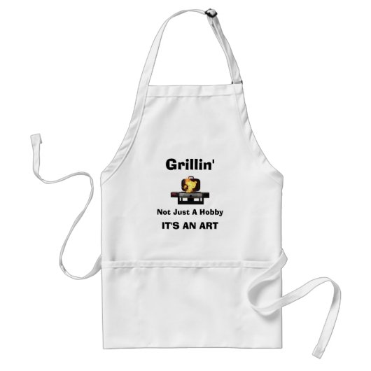 Grillin', nicht gerade ein Hobby, ITIS EINE KUNST Schürze (Vorne)