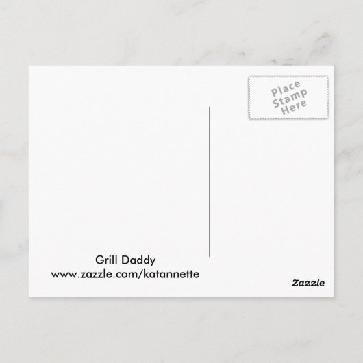Grillin Postcard Postkarte (Rückseite)