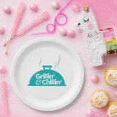 Grillin u. Chillin Pappteller (Party)