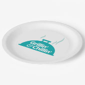 Grillin u. Chillin Pappteller (Schrägansicht)