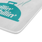 Grillin u. Chillin Schneidebrett (Ecke)