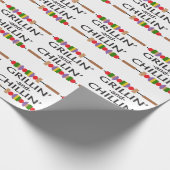 Grillin und Chillin Geschenkpapier (Ecke)