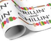 Grillin und Chillin Geschenkpapier (Rolleneckpunkt)
