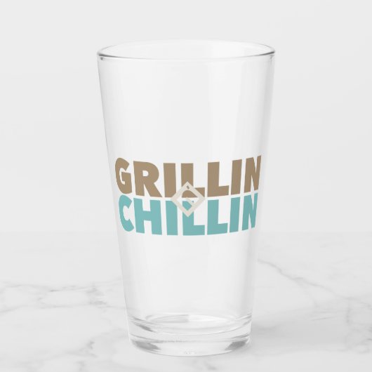 Grillin' und Chillin' Glas (Vorderseite)