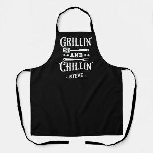 Grillin und Chillin GRILLEN Schürze