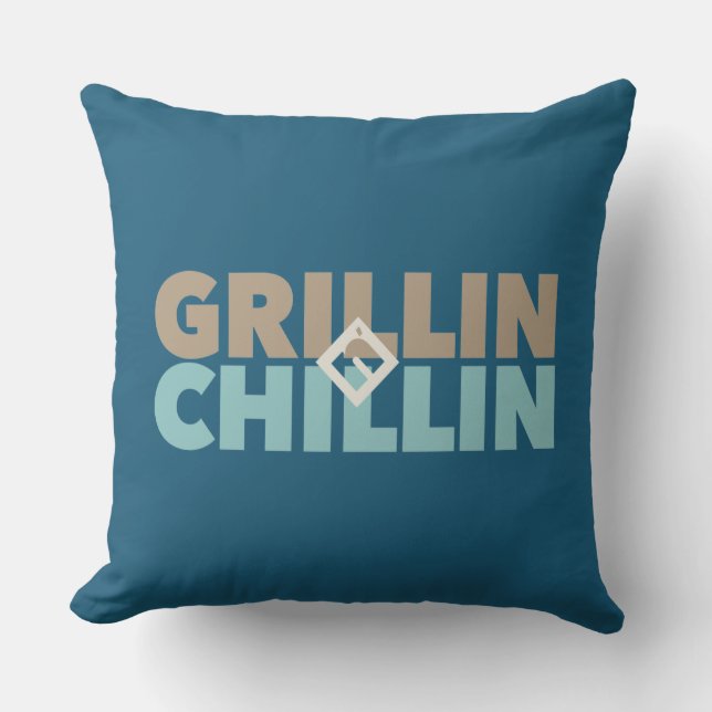 Grillin' und Chillin' Kissen (Vorderseite)