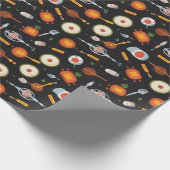 Grillin' und Chillin' Muster Geschenkpapier (Ecke)