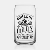 Grillin und Chillin und Refillin Dosenglas (Vorderseite)