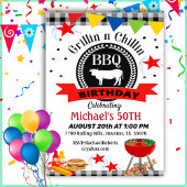 Grillin und Chillin zum Geburtstag Einladung