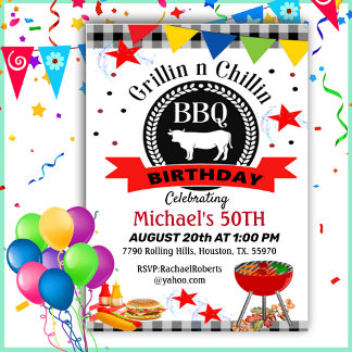 Grillin und Chillin zum Geburtstag Einladung