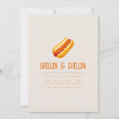 Grillin und Chilling Summer Backyard GRILLEN Einladung (Vorderseite)