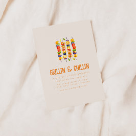 Grillin und Chilling Summer Backyard GRILLEN Einladung