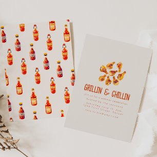 Grillin und Chilling Summer Backyard GRILLEN Einladung