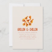 Grillin und Chilling Summer Backyard GRILLEN Einladung (Vorderseite)