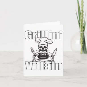 Grillin wie eine Villain Grillen Grillin und Chill Karte