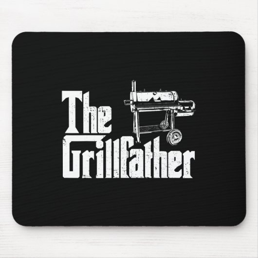 Grilling Smoker And Grill Chef Grillfather Grilled Mousepad (Vorne)