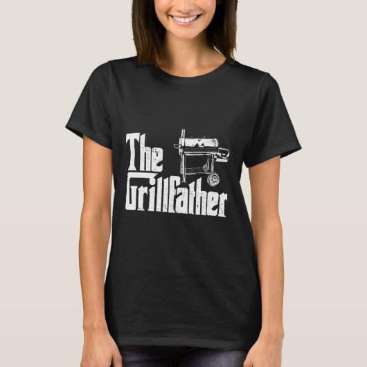 Grilling Smoker And Grill Chef Grillfather Grilled T-Shirt (Vorderseite)