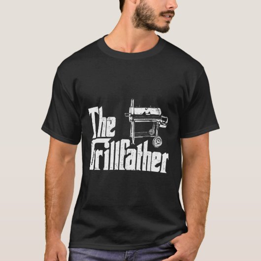 Grilling Smoker And Grill Chef Grillfather Grilled T-Shirt (Vorderseite)