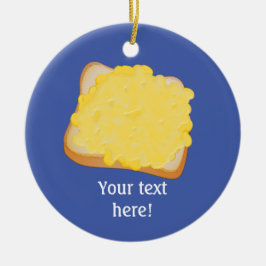 Grillkäse auf Toast, eigene Worte dazu Keramik Ornament