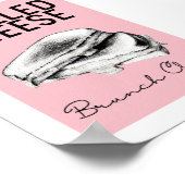 Grillkäse Brunch Club | Trendy Wall Art Poster (Ecke)