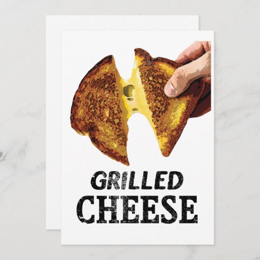 Grillkäse Einladung (Vorne/Hinten)
