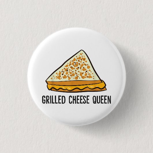 Grillkäse Queen Funny Grilled Cheese Button (Vorderseite)