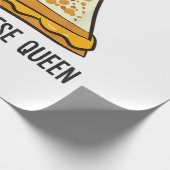 Grillkäse Queen Funny Grilled Cheese Geschenkpapier (Ecke)
