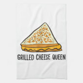 Grillkäse Queen Funny Grilled Cheese Geschirrtuch (Vertikal)