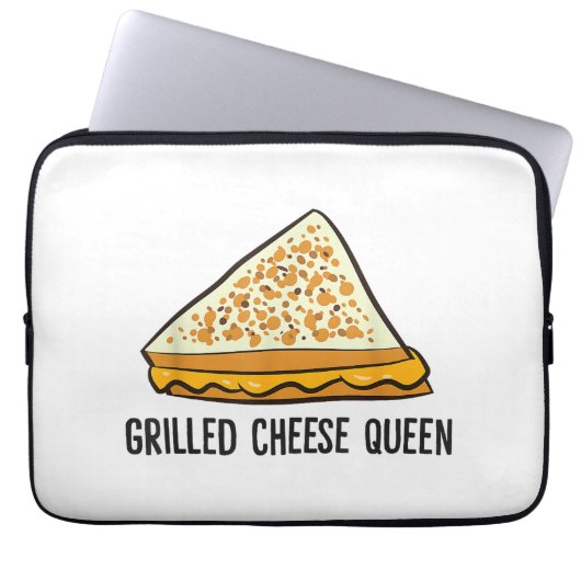 Grillkäse Queen Funny Grilled Cheese Laptopschutzhülle (Vorderseite)