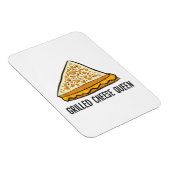 Grillkäse Queen Funny Grilled Cheese Magnet (Rechte Seite)