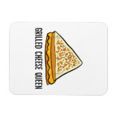Grillkäse Queen Funny Grilled Cheese Magnet (Horizontal)